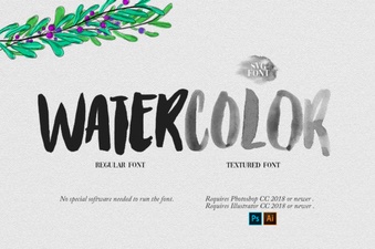 Craft Artistic Text with Modern Watercolor Fonts