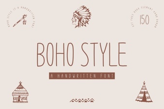 Boho Fonts for Creative Projects & Diy Designs