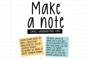 Creative Note Fonts for Diy Design Projects