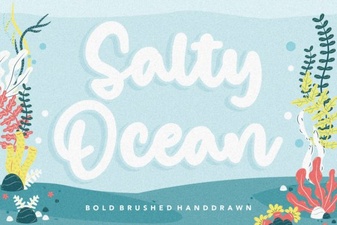 Salty Ocean Font for Creative Sea-Themed Designs